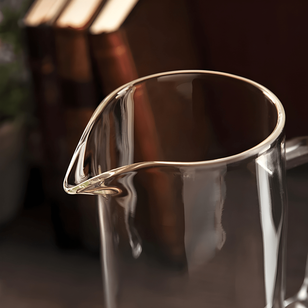 1.5L Borosilicate Glass Pitcher + 6 Cups Set (400ml)