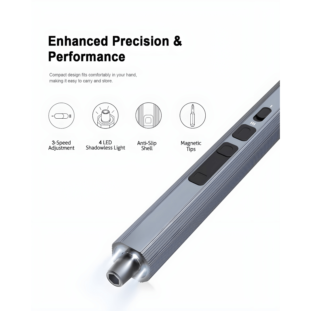 153-in-1 Cordless Magnetic Precision Screwdriver Set
