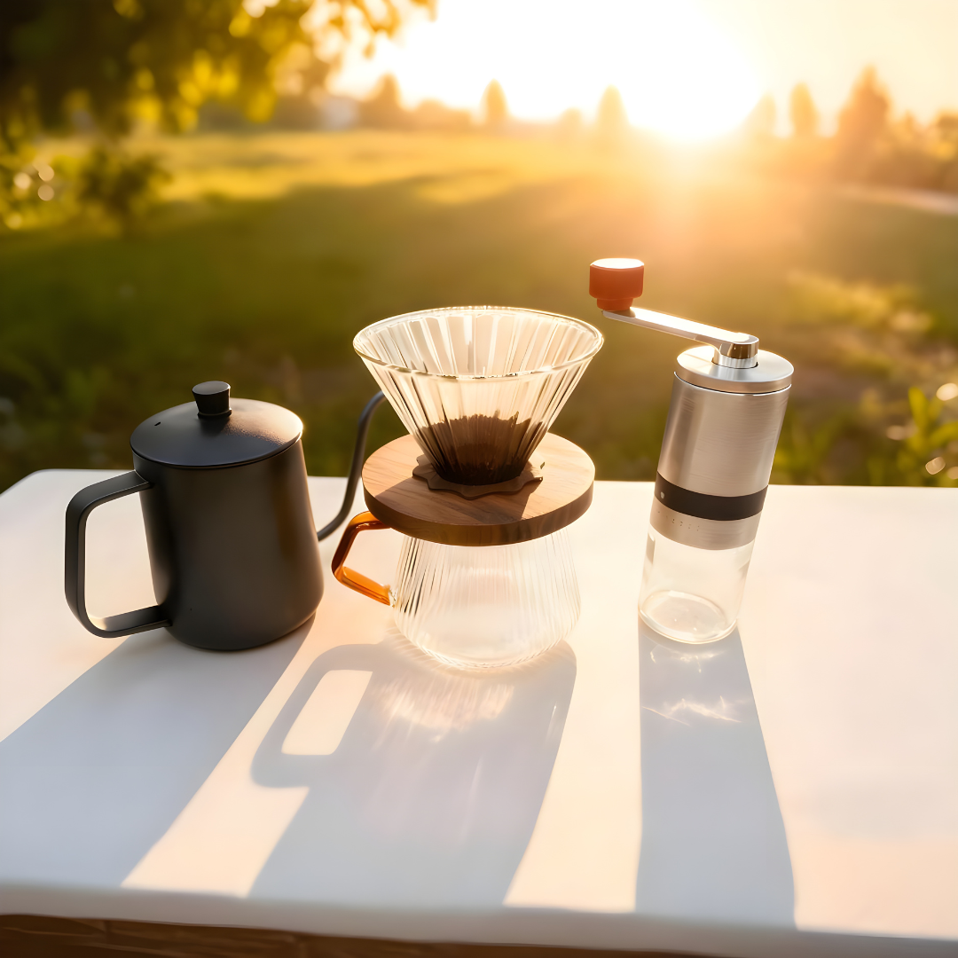 Premium Pour-Over Coffee Set – Complete 5-Piece Manual Brewing Kit