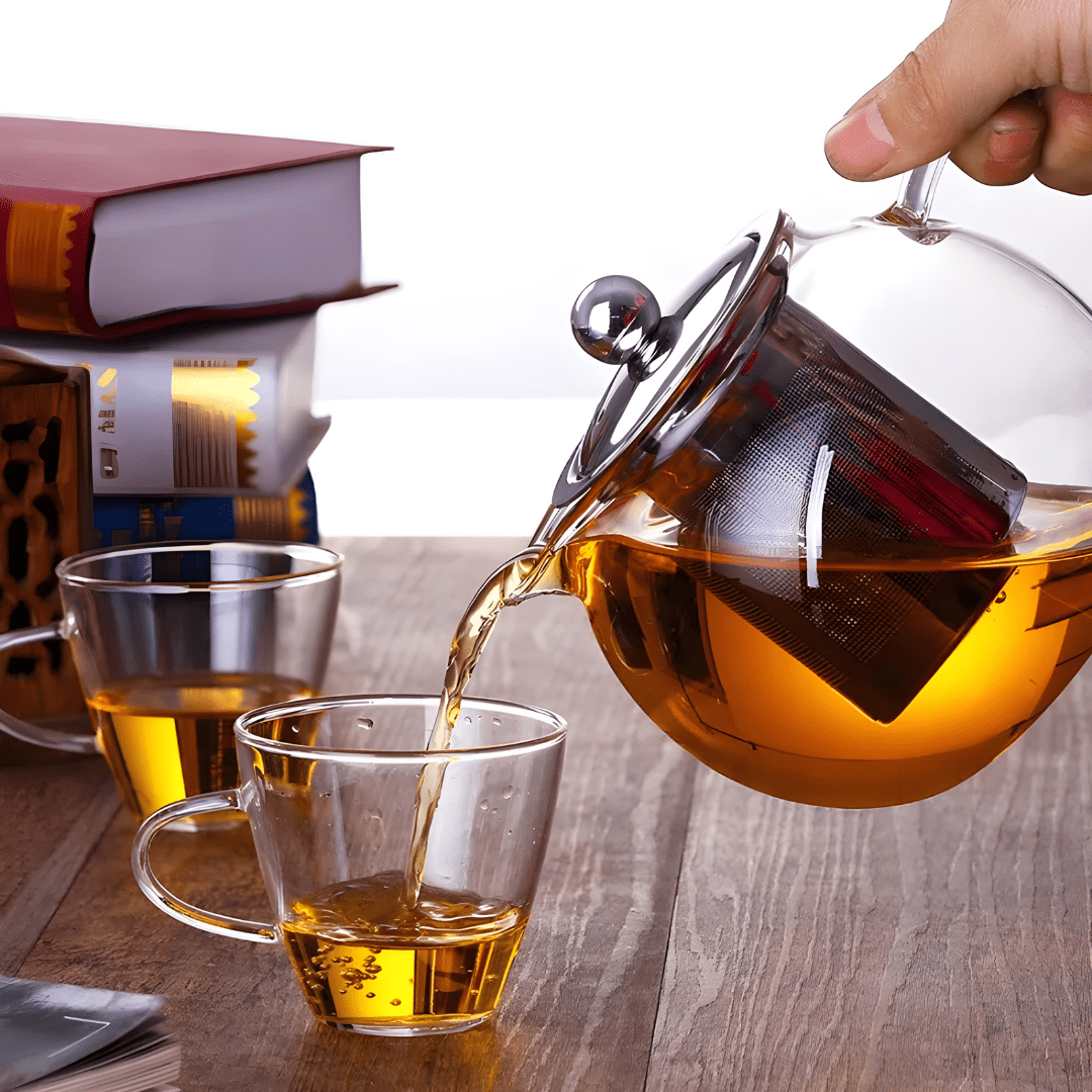 500ml Borosilicate Glass Teapot with Stainless Steel Infuser