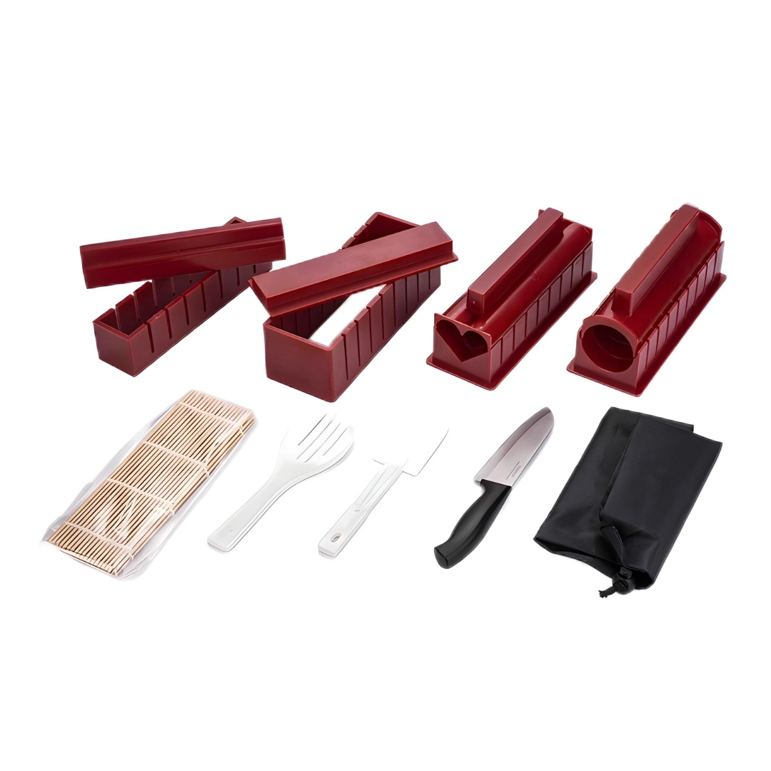 Super Sushi Maker Set – 10-Piece DIY Sushi Kit (3-in-1 Miracle Mold)