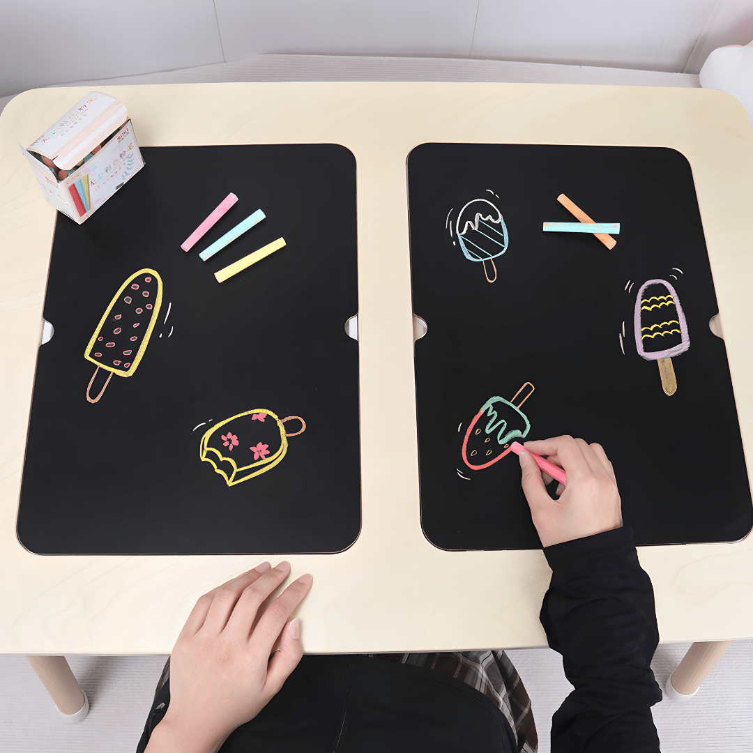 Montessori Wooden Sensory Table with Bins
