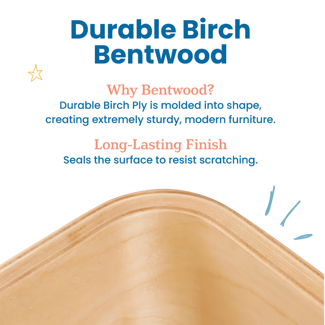 Birch Montessori Table & Chair Set – Natural Finish