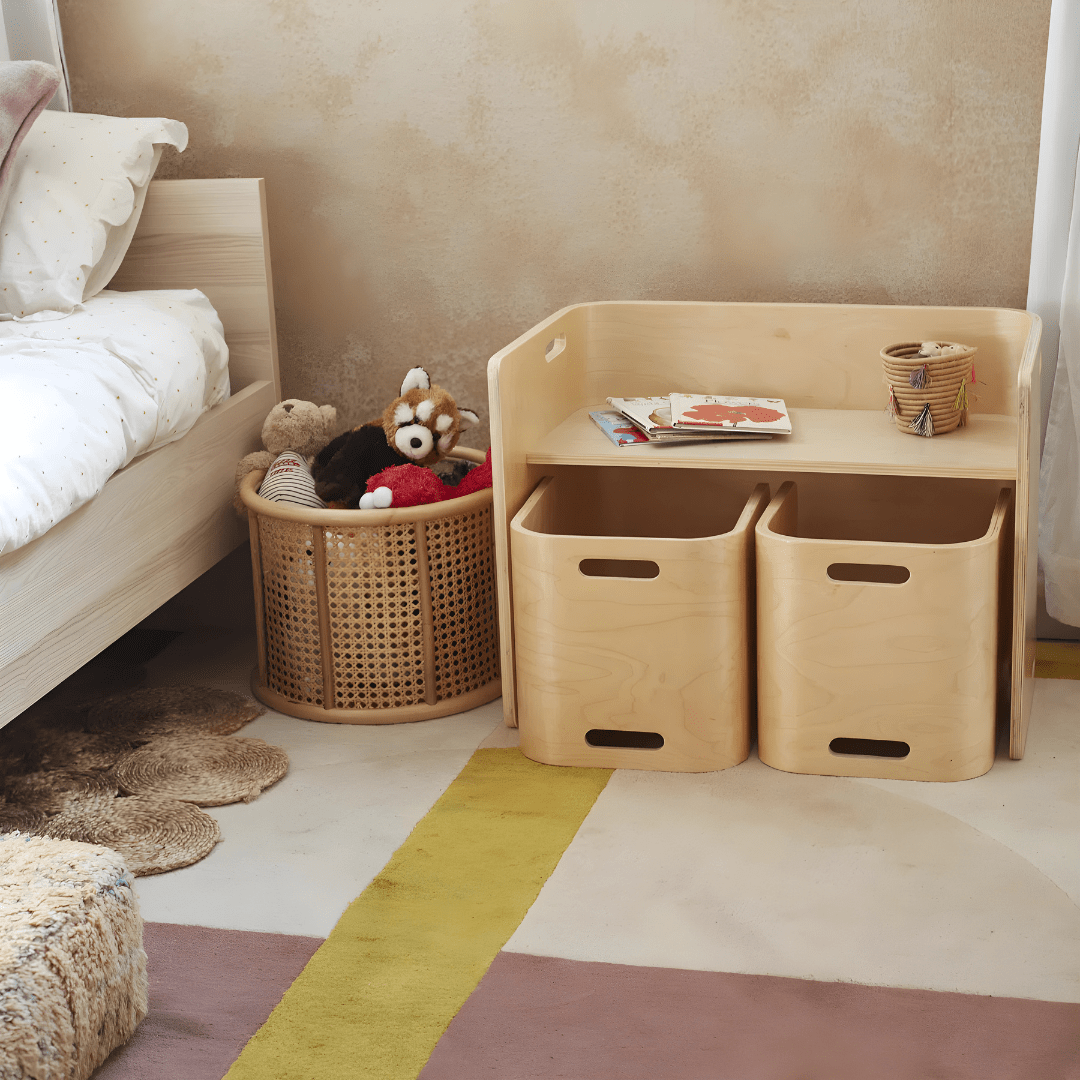 Birch Montessori Table & Chair Set – Natural Finish