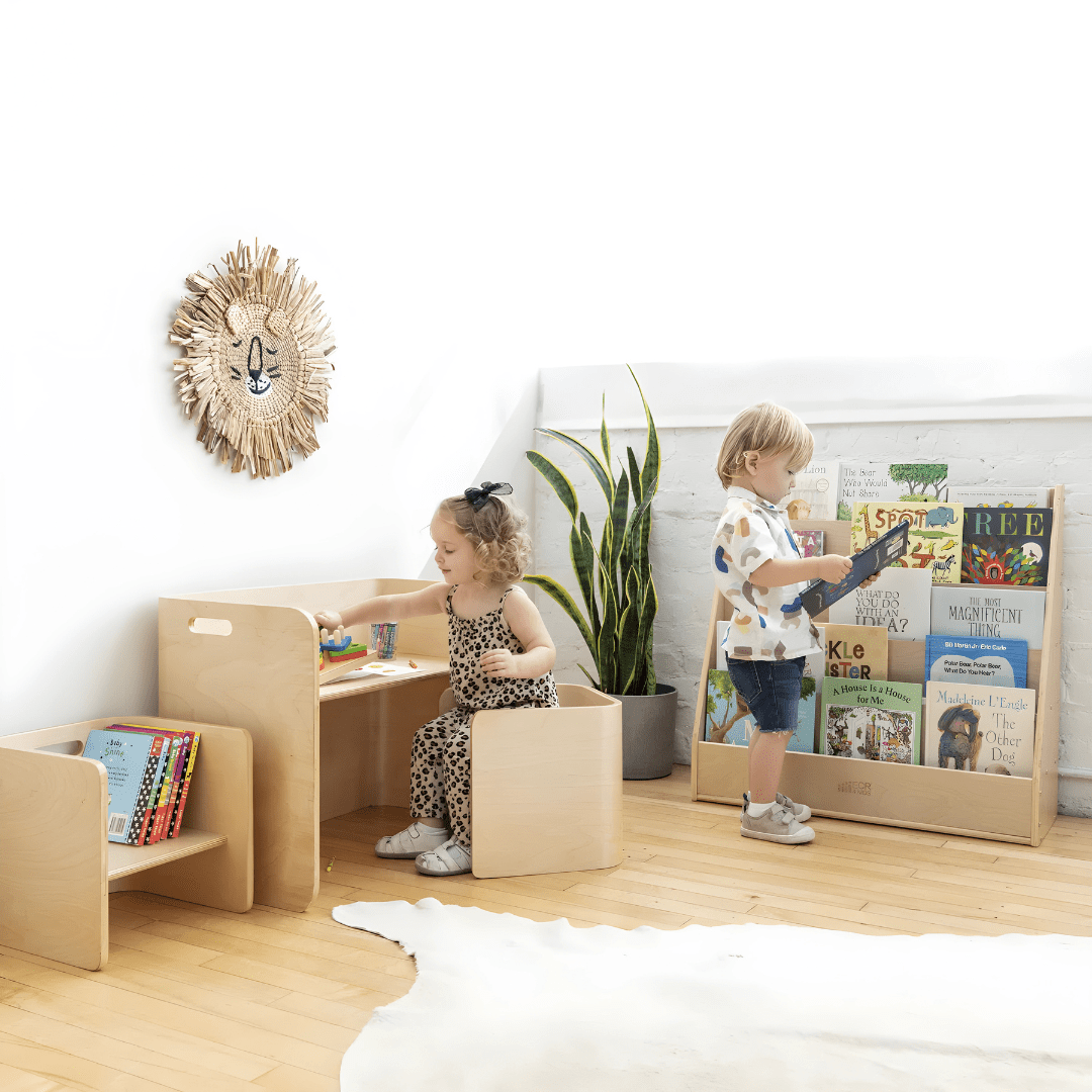 Birch Montessori Table & Chair Set – Natural Finish