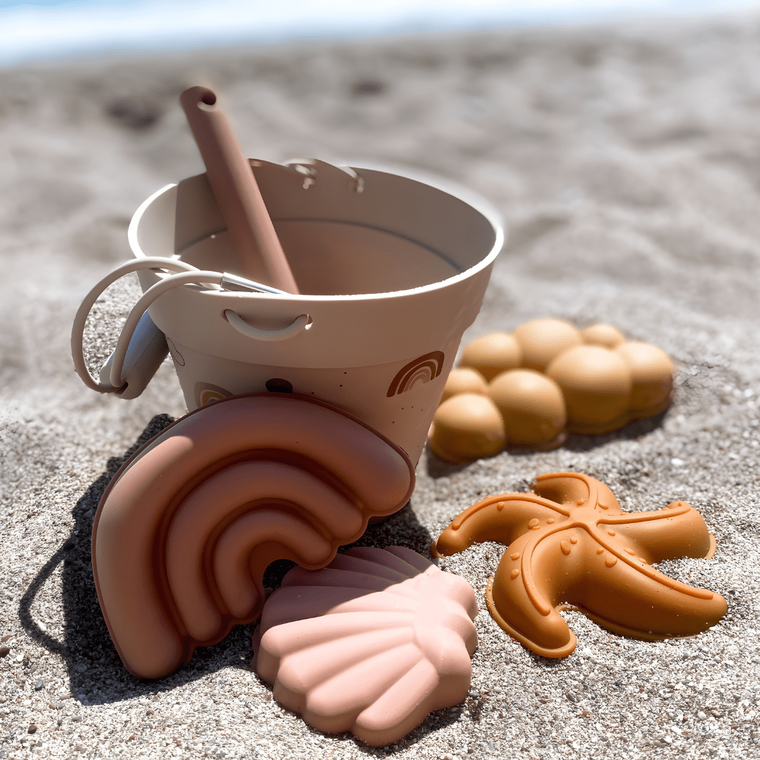 BPA-Free Silicone Beach Bucket Playset for Kids