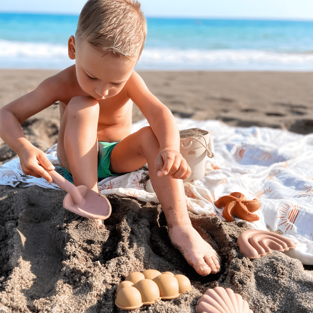 BPA-Free Silicone Beach Bucket Playset for Kids