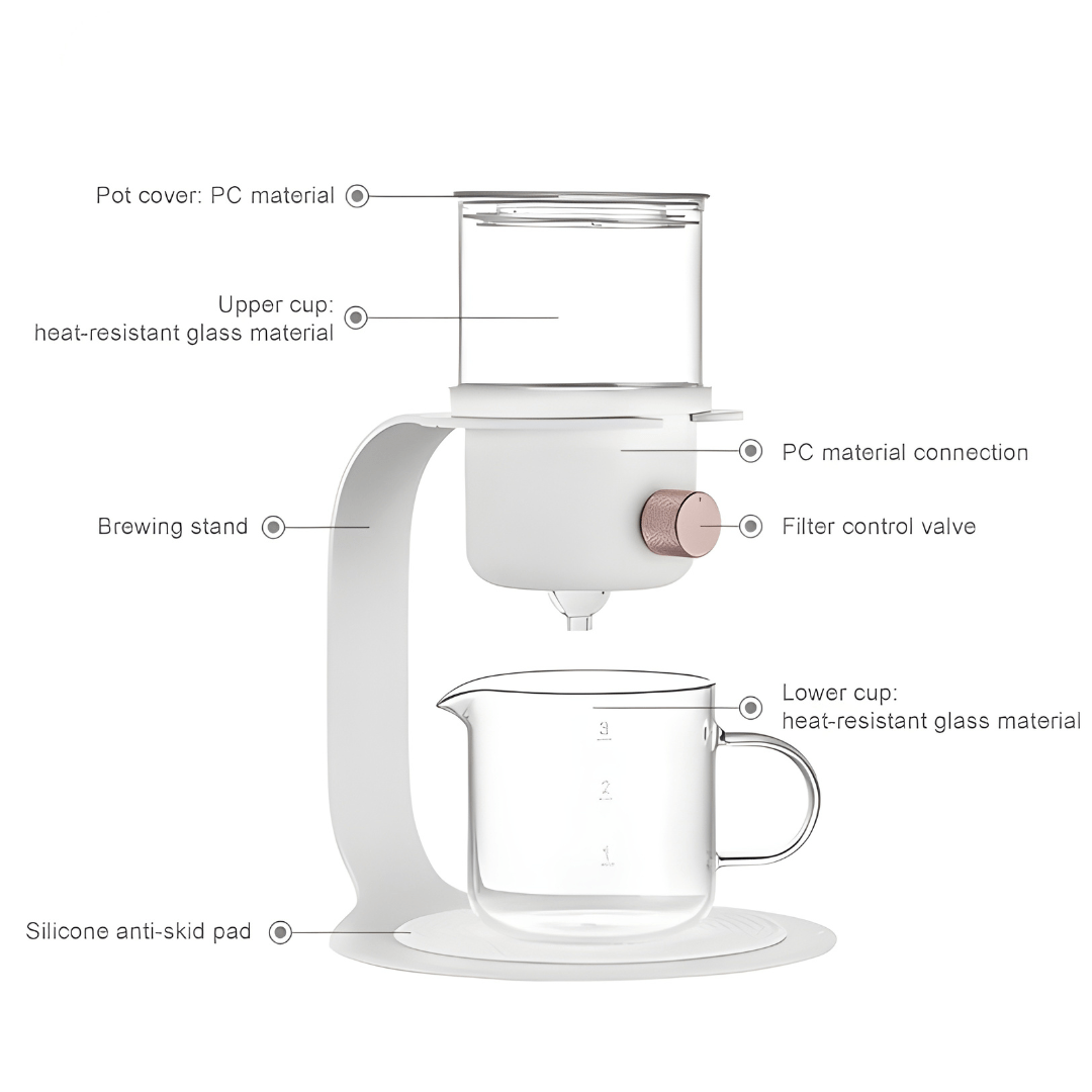 Super Premium Semi-Automatic Tea & Coffee Server – Dual Purpose Brewer (400ml)