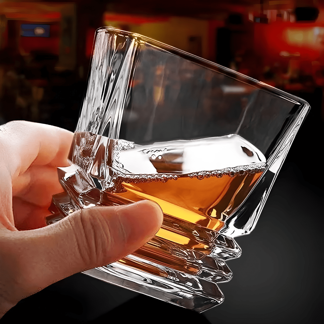 Old Fashioned Premium Whiskey Glass 310ml – Lead-Free Crystal Vintage Design