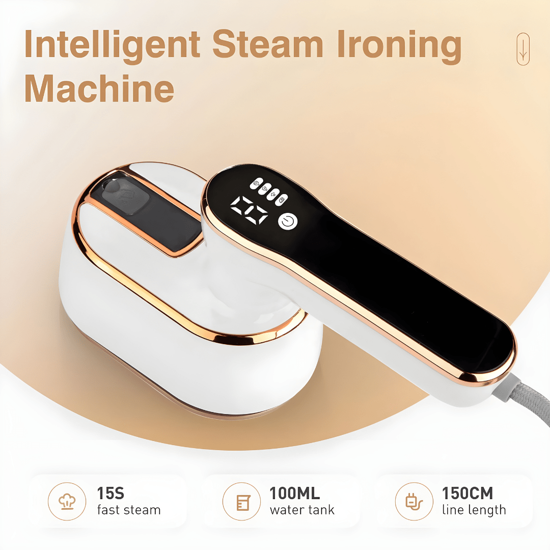 Foldable Mini Steam Iron 1000W – Portable Travel Steamer & Iron 2-in-1