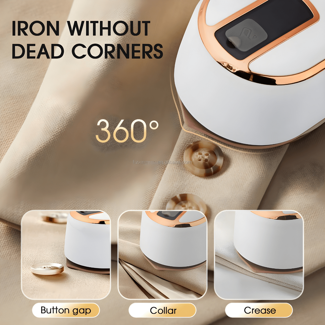 Foldable Mini Steam Iron 1000W – Portable Travel Steamer & Iron 2-in-1