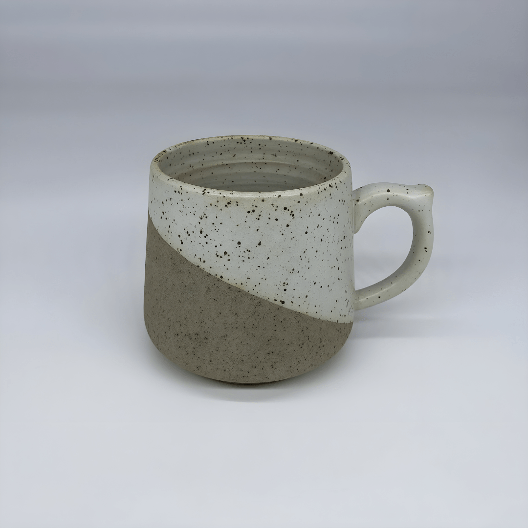 350ml Handmade Stoneware Mug – Rustic Speckled Ceramic Design