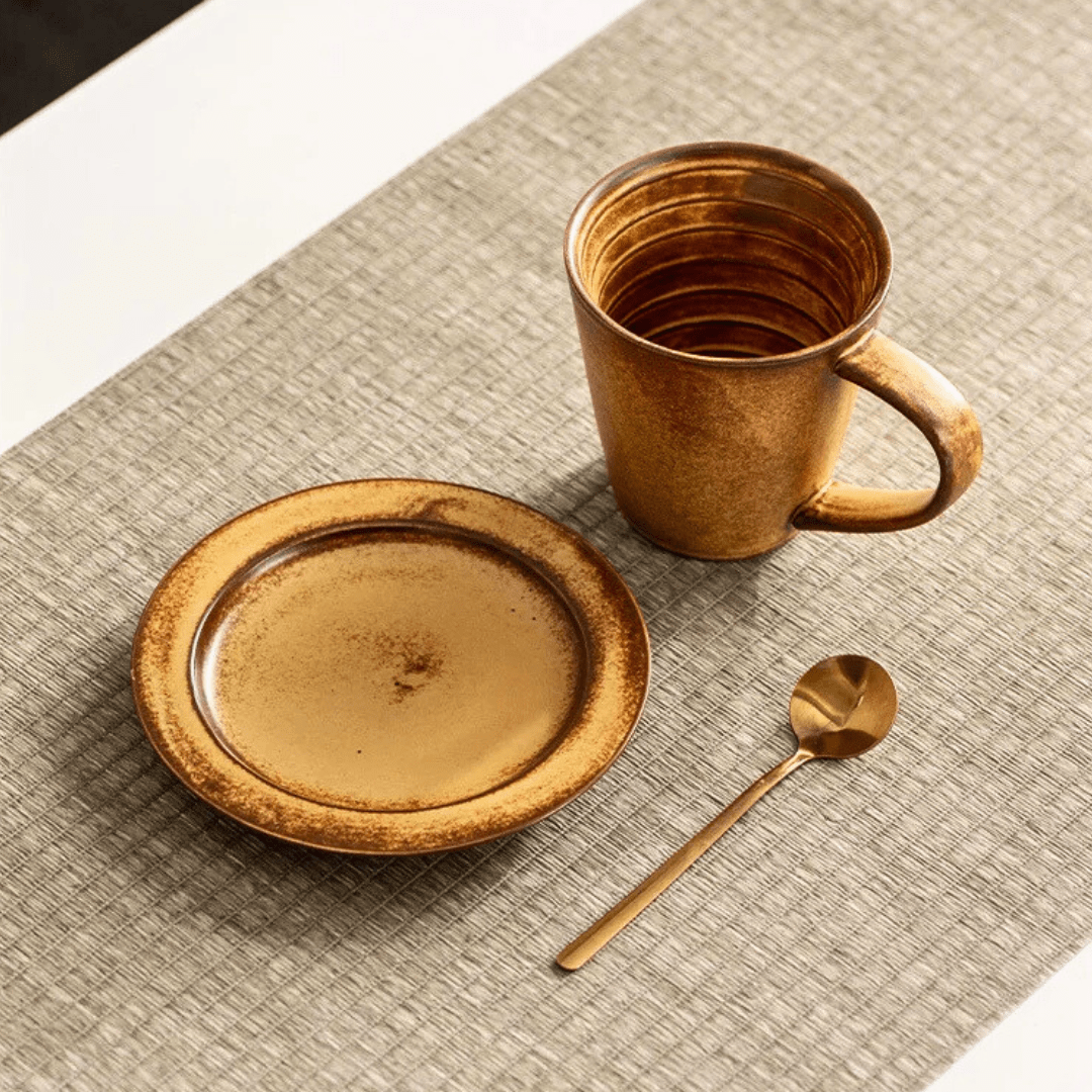 Rustic Retro 300ml Stoneware Coffee Mug