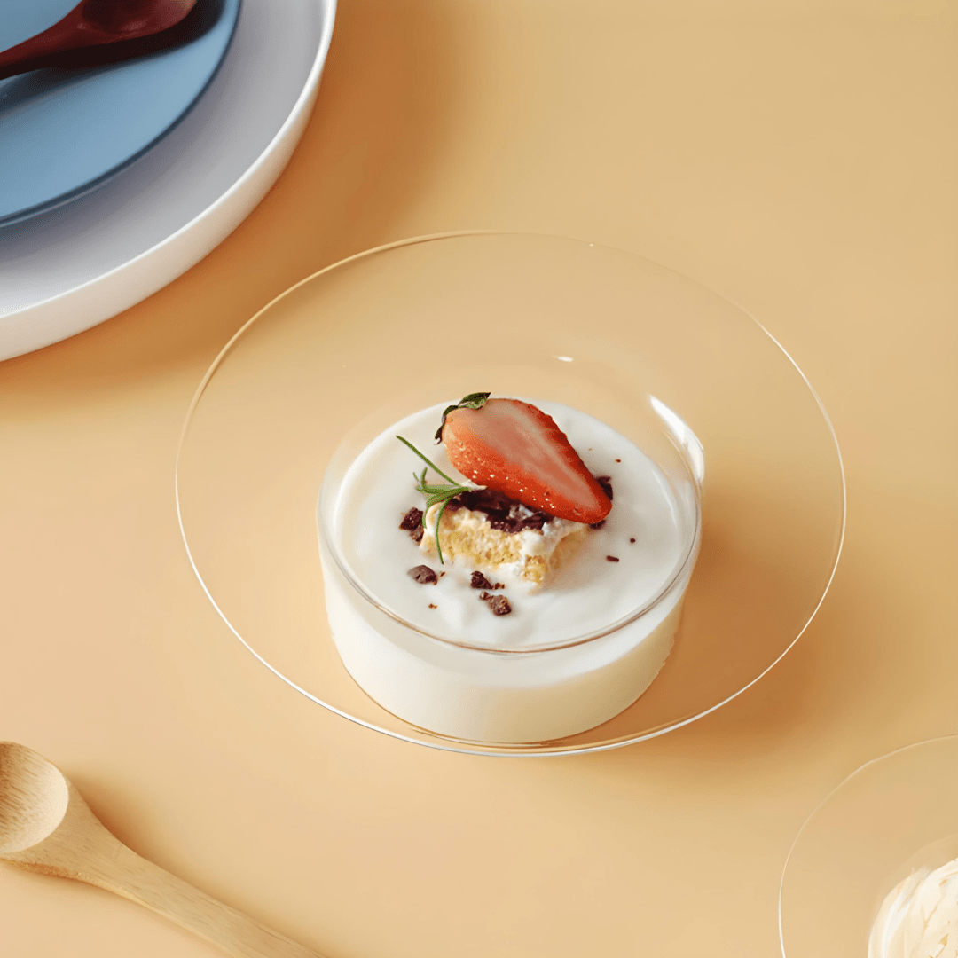 Elegant 250ml Clear Glass Dessert & Salad Bowl