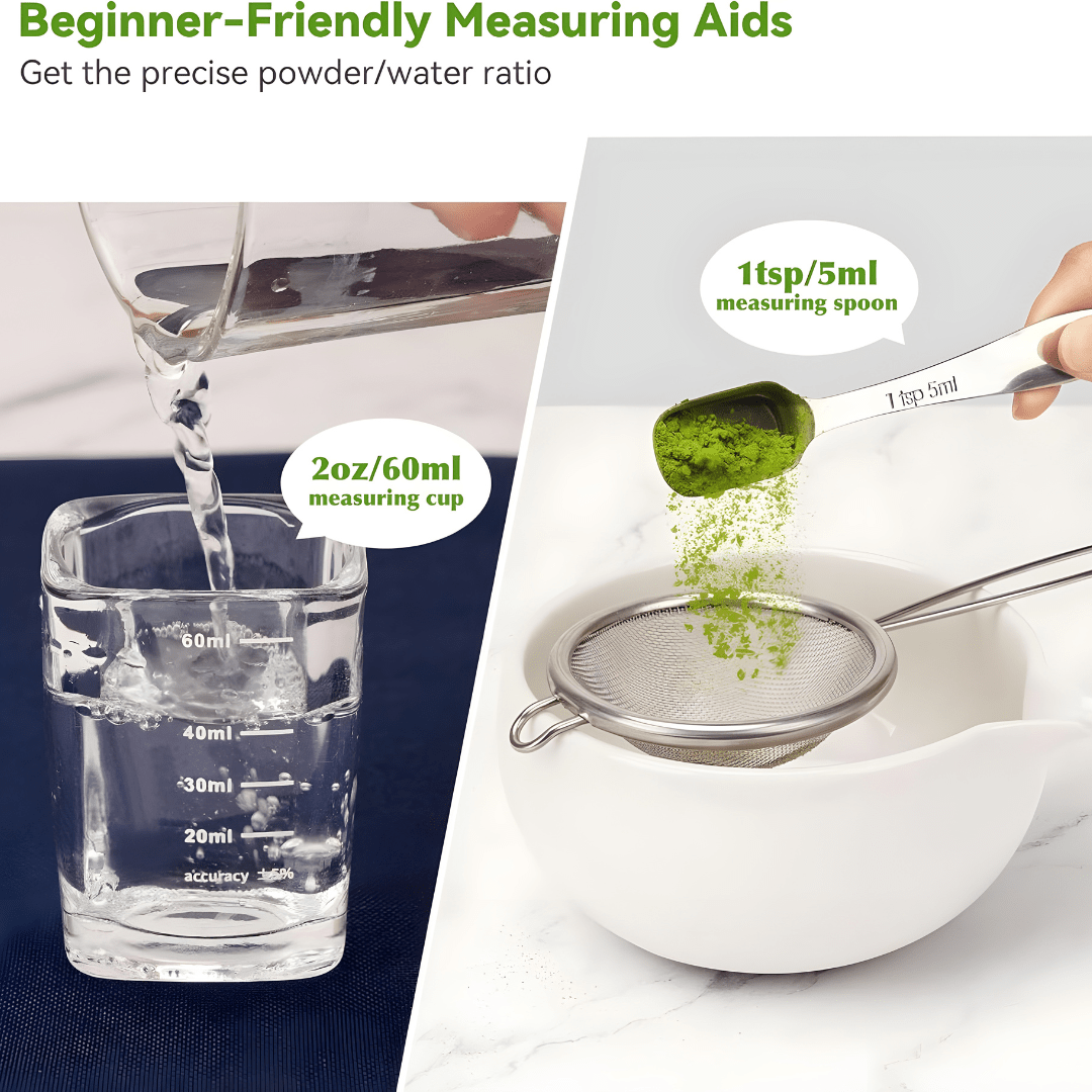 Premium 10-Piece Matcha Tea Set with Whisk, Bowl, Sifter & Accessories