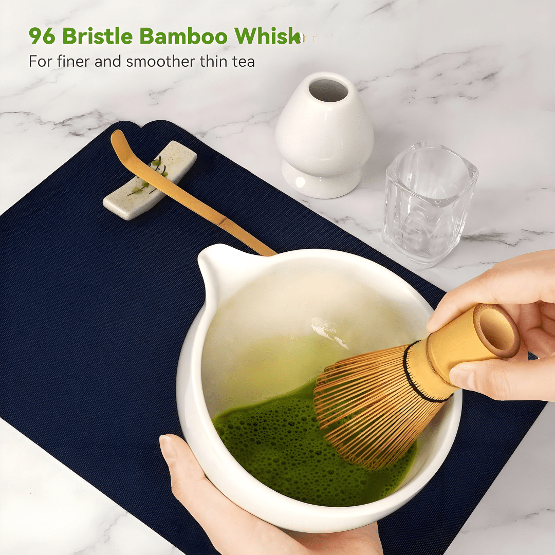 Premium 10-Piece Matcha Tea Set with Whisk, Bowl, Sifter & Accessories