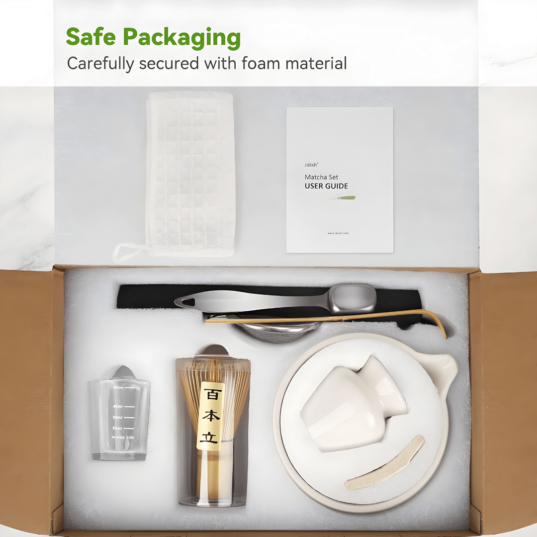 Premium 10-Piece Matcha Tea Set with Whisk, Bowl, Sifter & Accessories