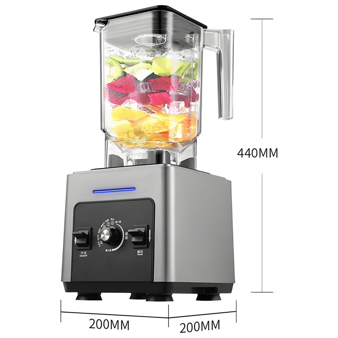 2000W Commercial Blender – 1.8L, Ice Crusher, 6-Blade Stainless Steel