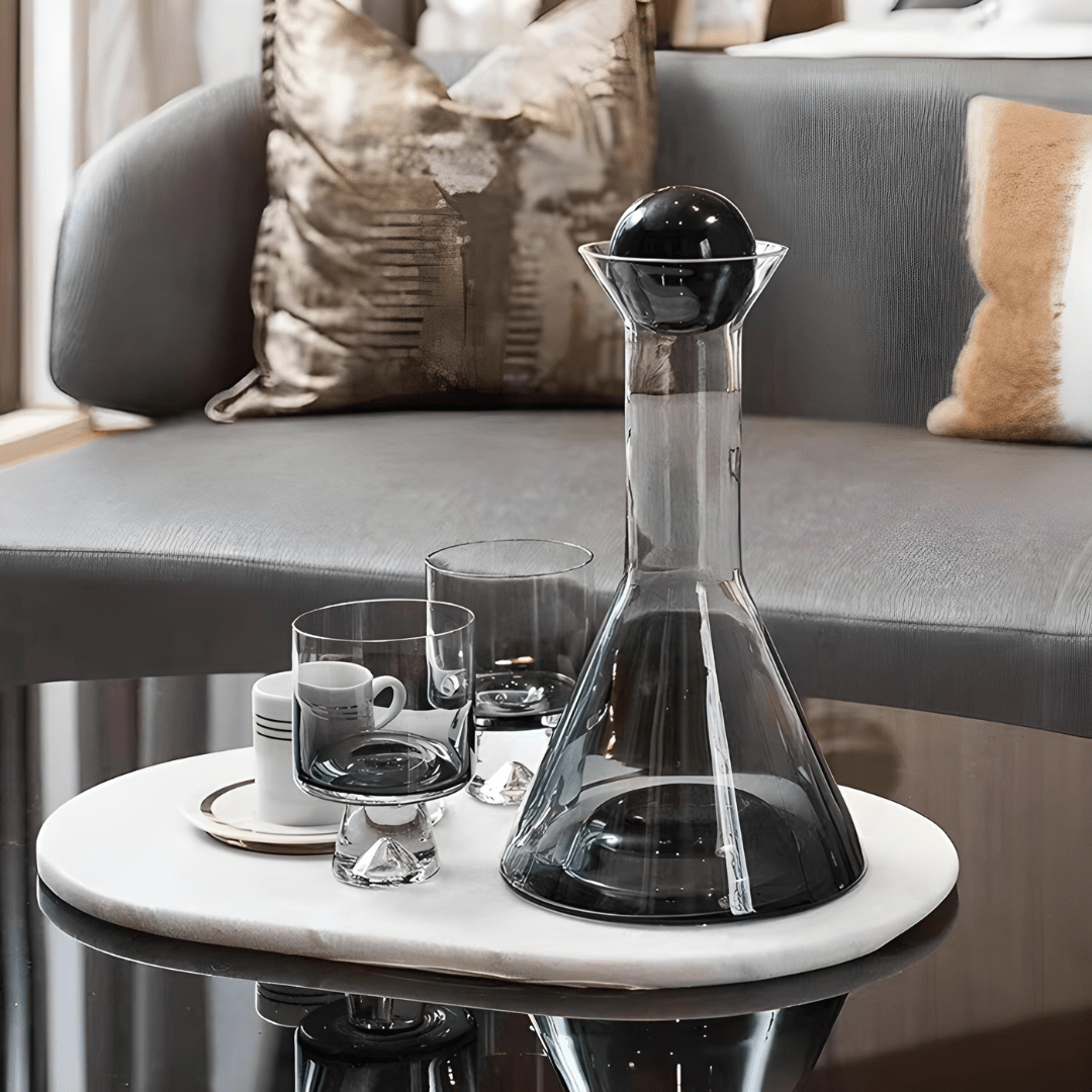 Handmade 1500ml Crystal Decanter & Gradient Glass Set