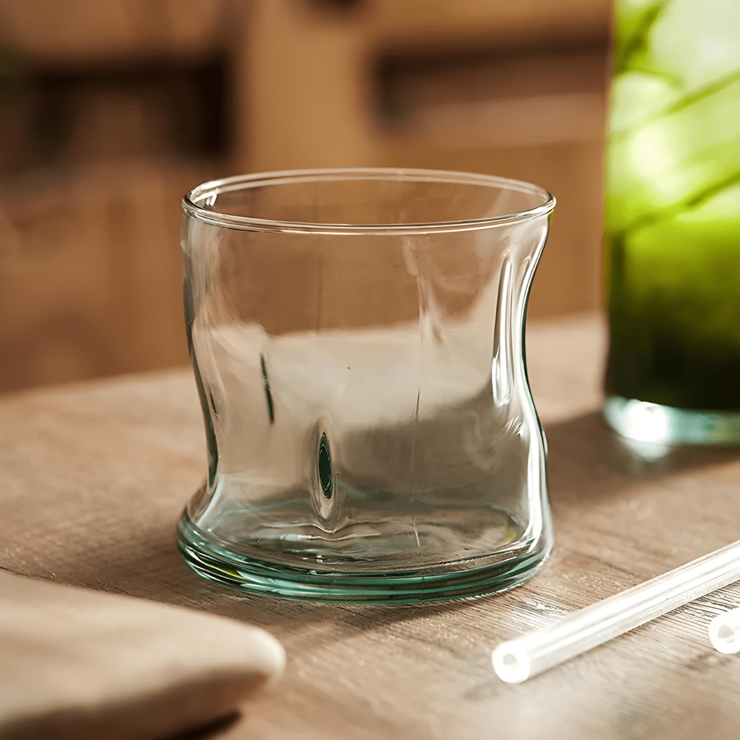 Twisted Vintage Drinking Glass – 340ml or 440ml Handcrafted Glass