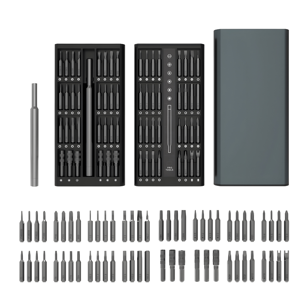 63-in-1 Magnetic Precision Screwdriver Set – Aluminum Alloy Handle
