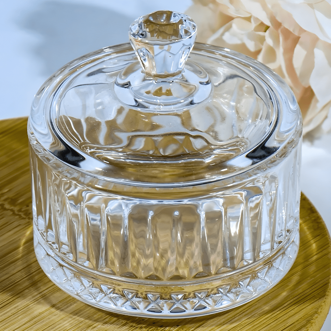75ml Mini Glass Storage Jar with Lid – Ideal for Sweets, Snacks & Desserts