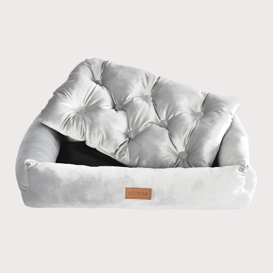 Velvet Soft Dog & Cat Bed 75×50×10cm – Removable Pillow