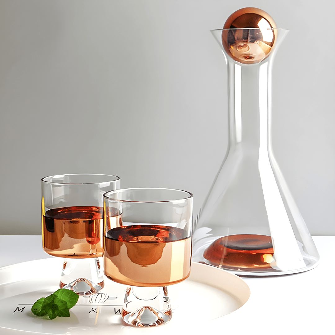 Modern Minimalist Carafe & Glass Set – 1.5L
