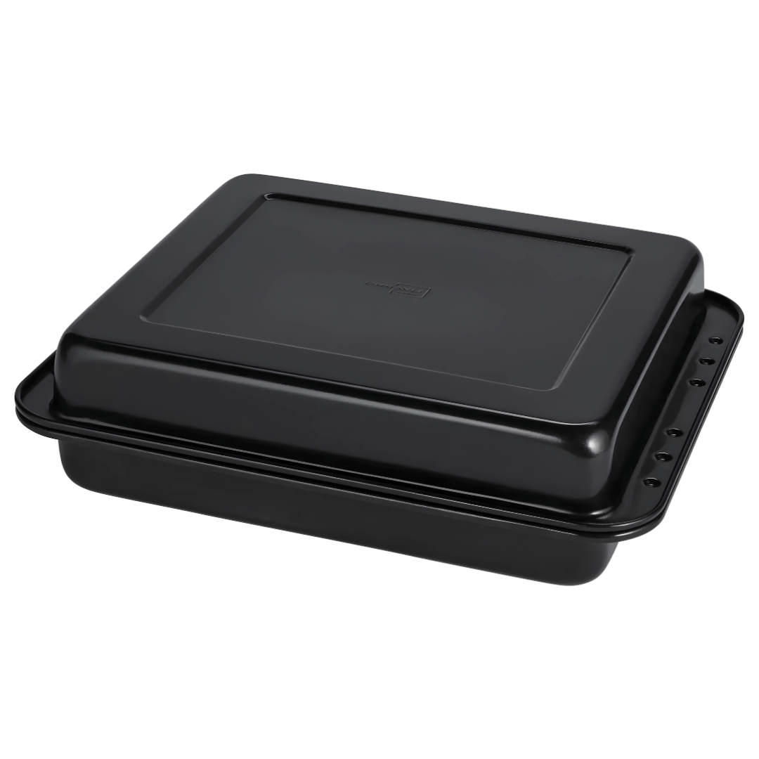 LIVARNO Home Oven Dish Set – 2 Non-Stick Roasting Tins with Spatula