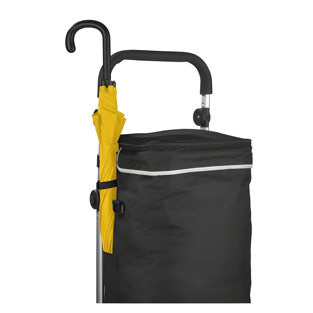 TOPMOVE® 6-Wheel Shopping Trolley with Removable Cooler Bag – Foldable & Durable