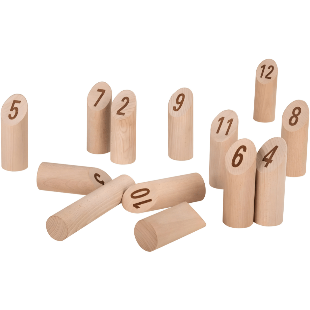 Playtive Wooden Viking Chess with Numbers – 13 Pieces