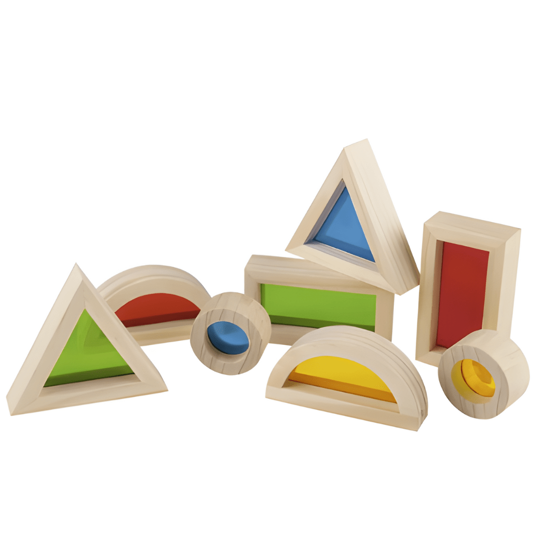 Playtive Montessori Wooden Window Blocks – 8 Pieces