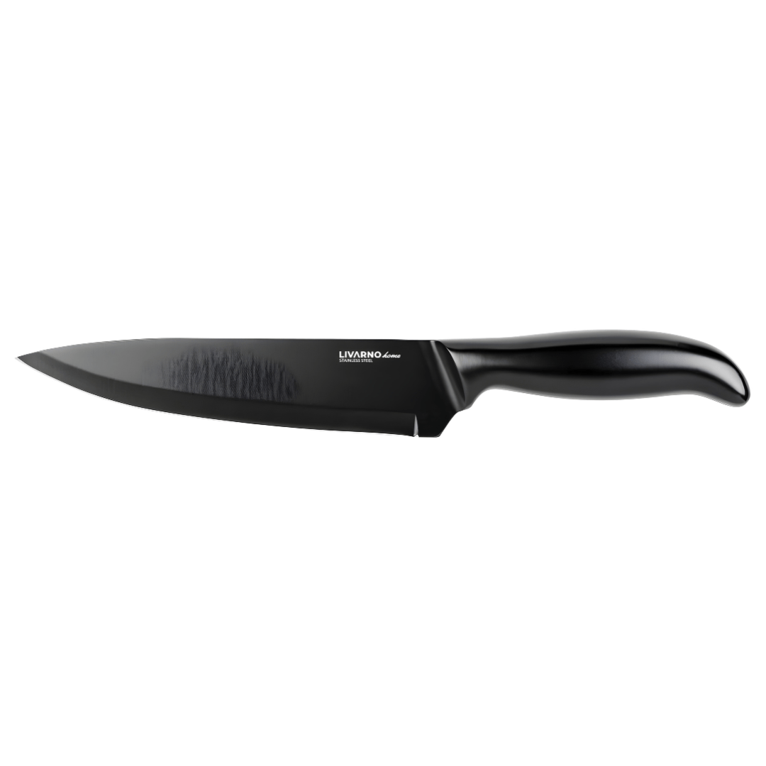 LIVARNO Home Chef’s Knife – 19 cm Blade, Black