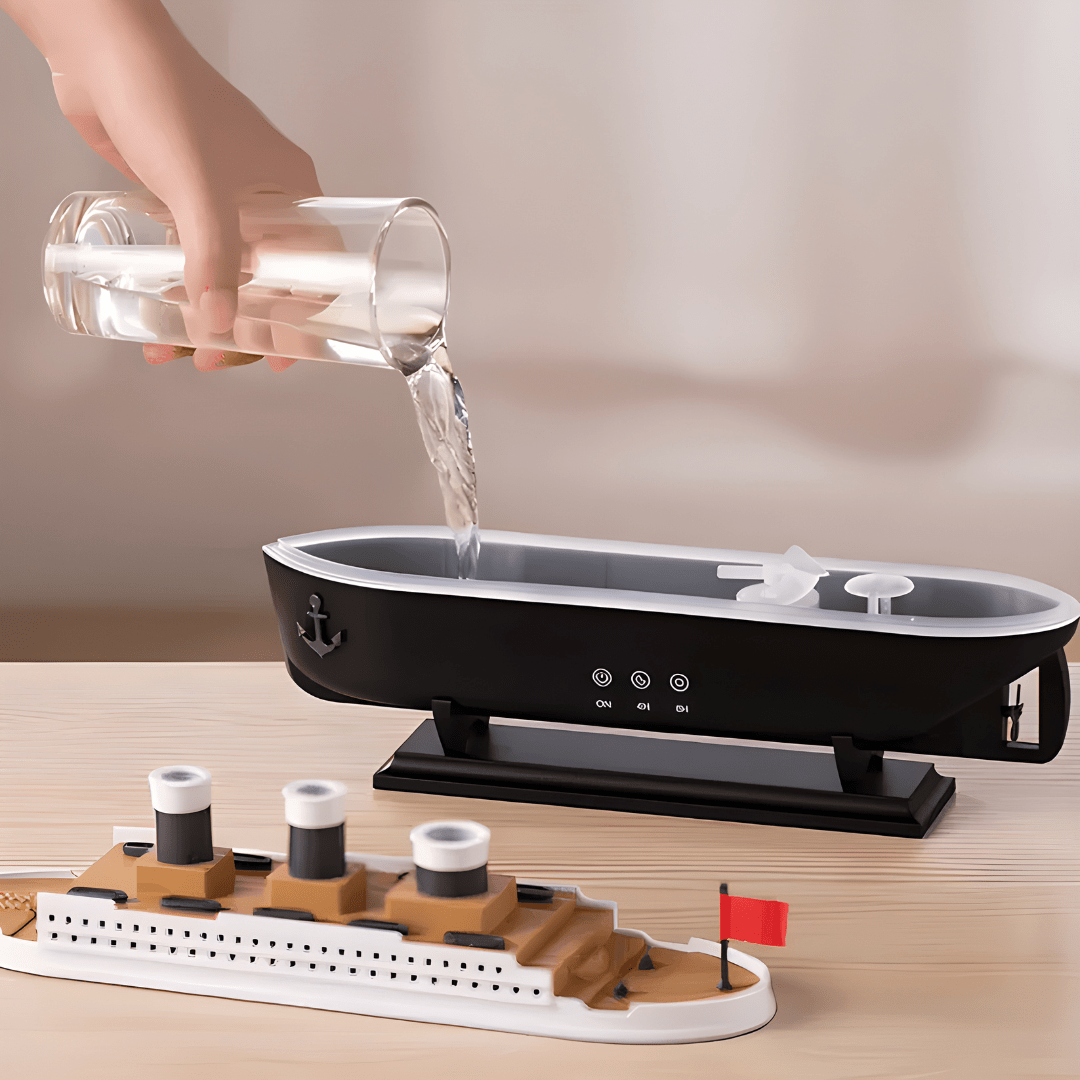 Jellyfish Mist Aroma Diffuser 250ml – Mini Air Boat Humidifier with Lights