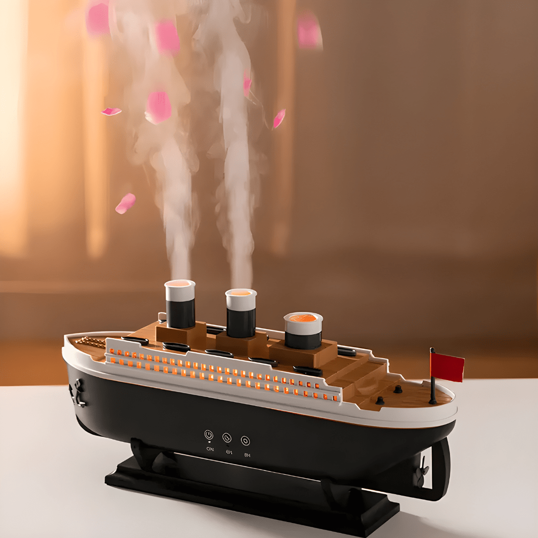 Jellyfish Mist Aroma Diffuser 250ml – Mini Air Boat Humidifier with Lights