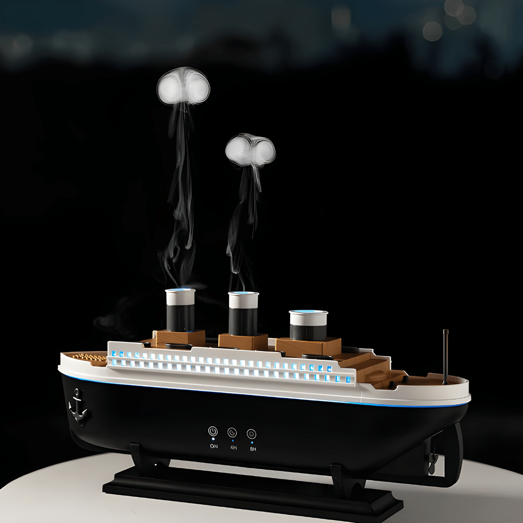Jellyfish Mist Aroma Diffuser 250ml – Mini Air Boat Humidifier with Lights