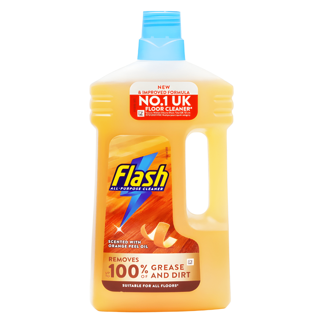 Flash All-Purpose Wood Floor Cleaner – Orange Peel Oil 1L UK Made