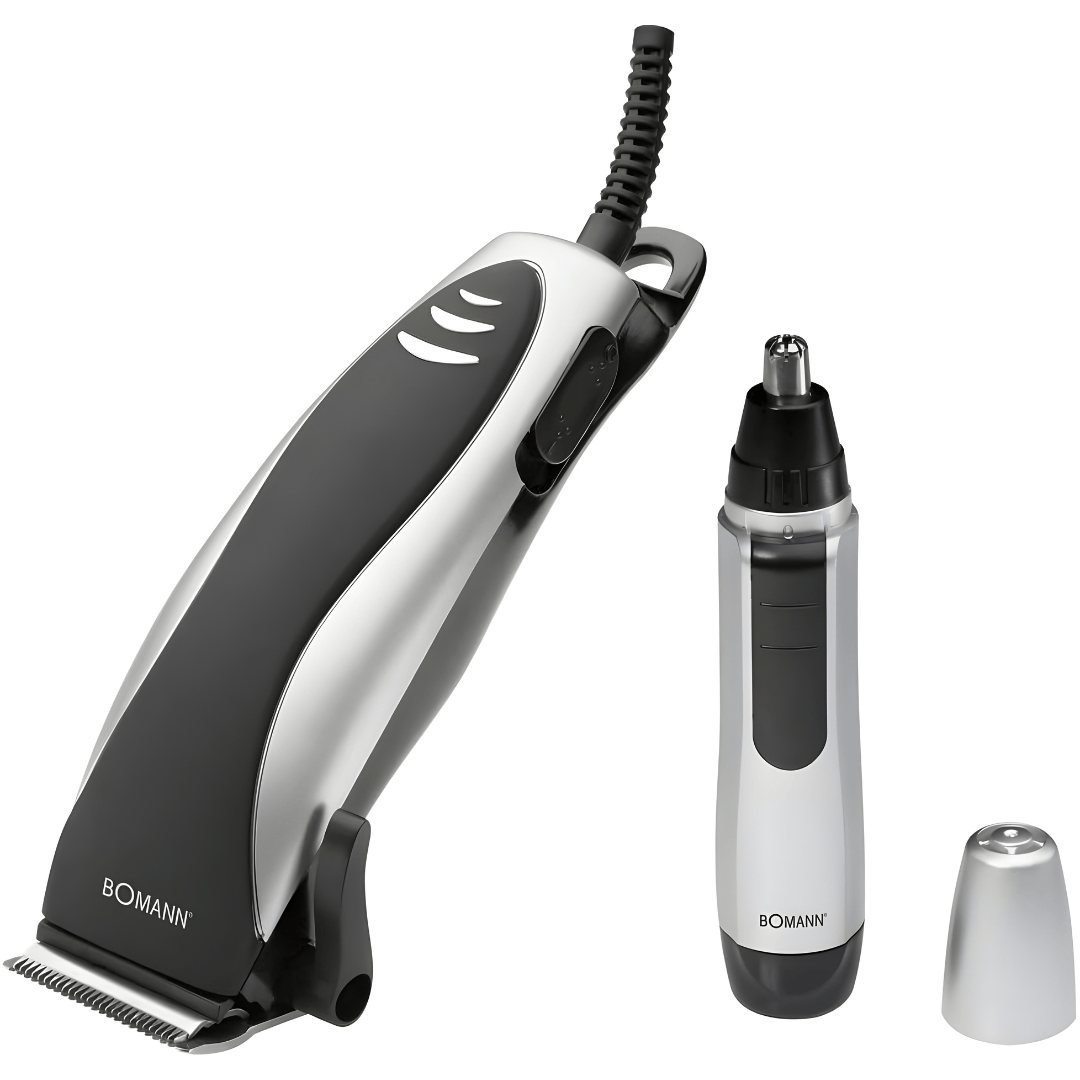 Bomann Hair & Nose Trimmer Set – Stainless Steel Blades | 9W