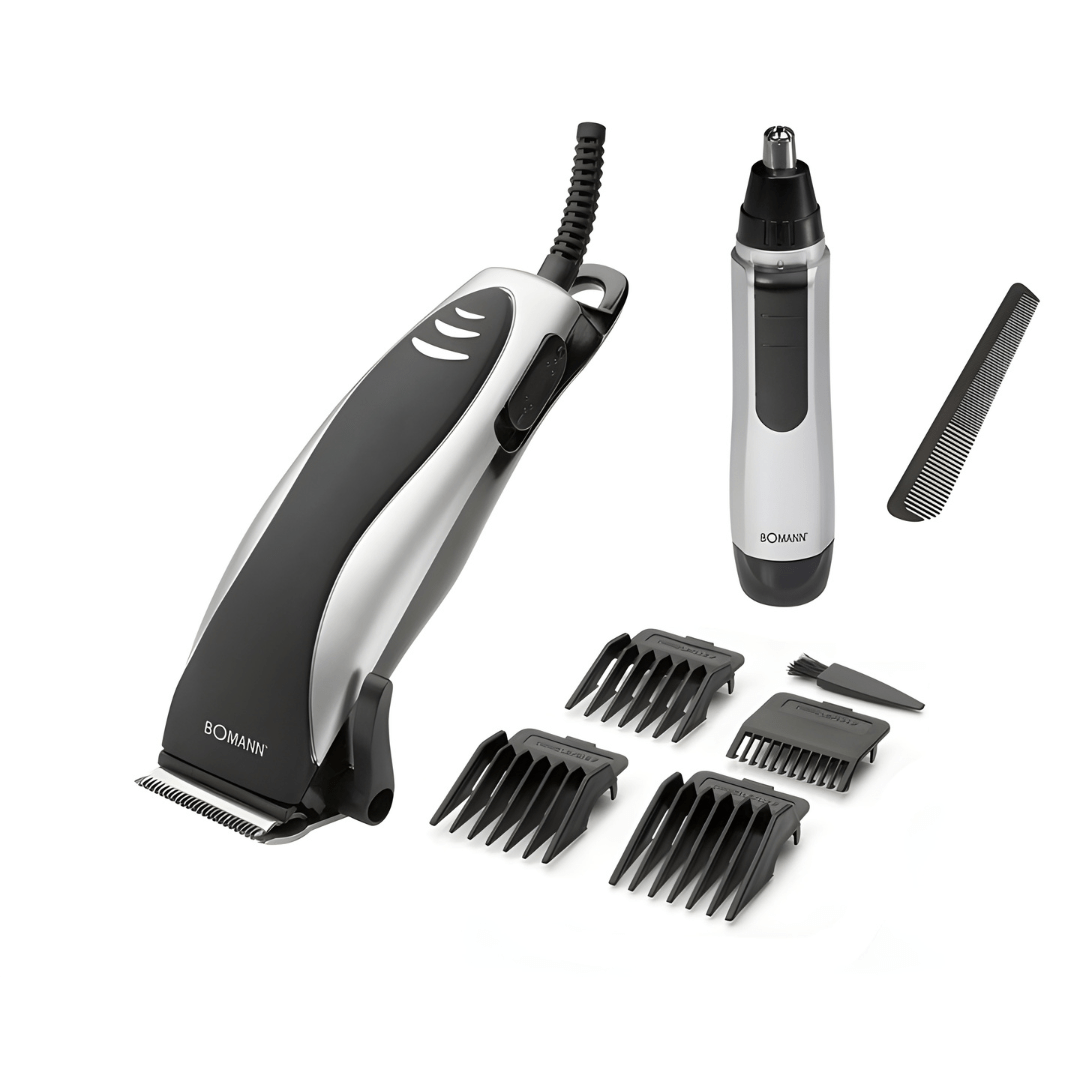 Bomann Hair & Nose Trimmer Set – Stainless Steel Blades | 9W