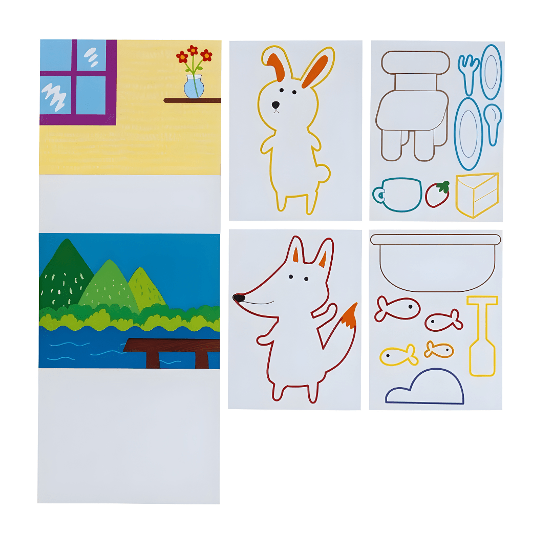 Crelando Sponge Painting Set 31 Pieces for Kids