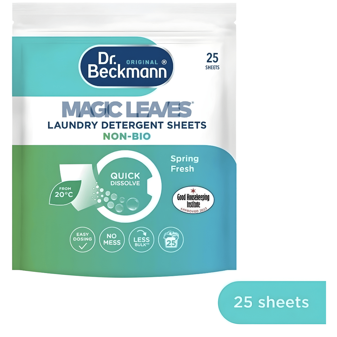 Dr. Beckmann Magic Leaves Laundry Detergent Sheets – 25 Sheets (UK Made)