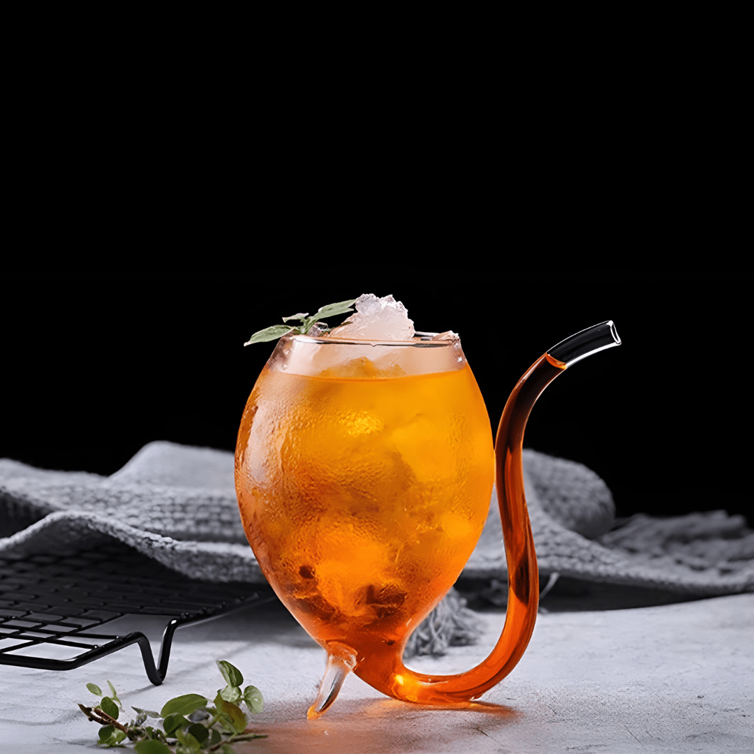 300ml Elegant Glass Sip Cup with Built-In Straw