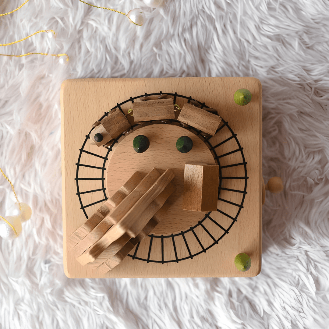 Premium Handmade Wooden Mountain Music Box