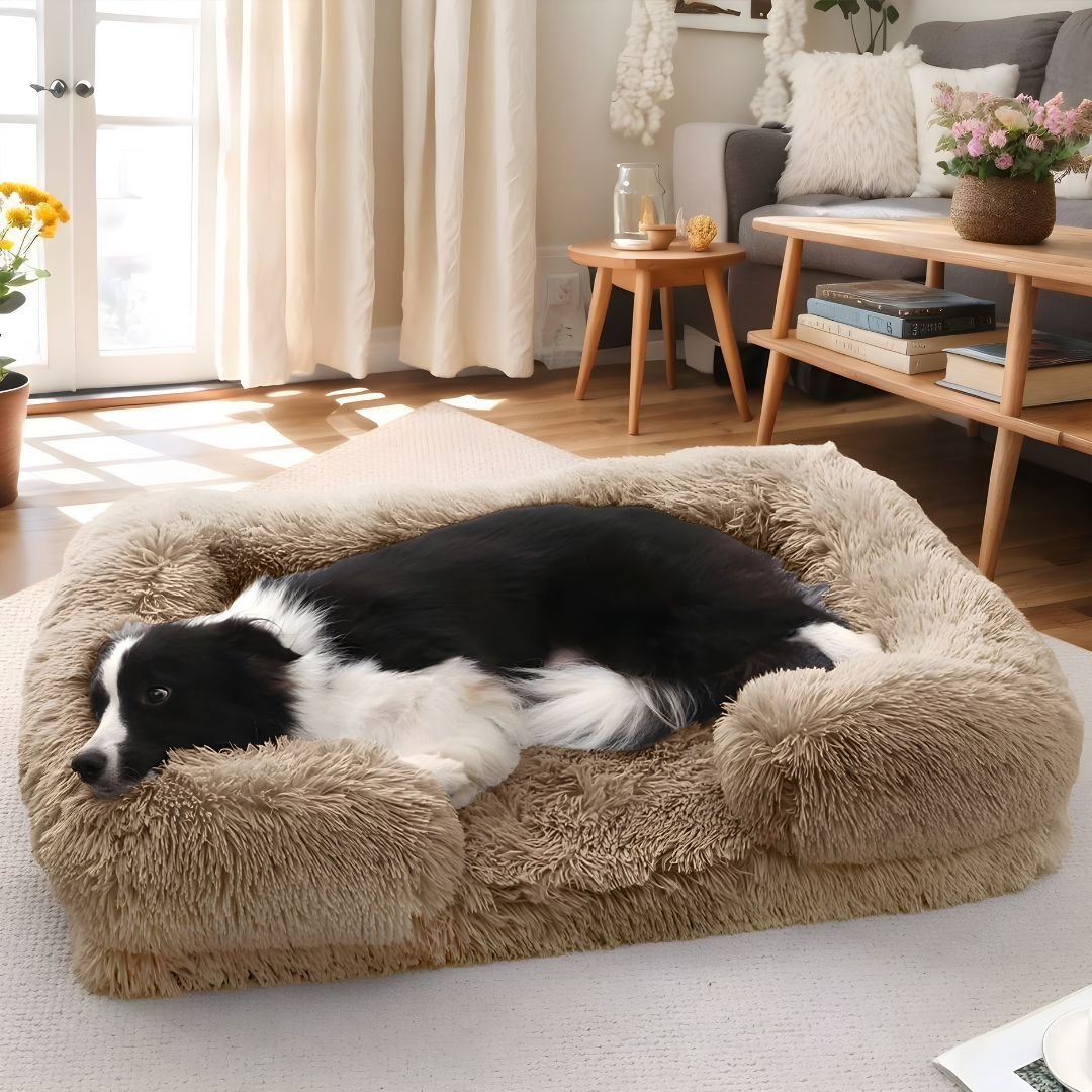 Orthopedic Plush Dog Bed Sofa – Large (120cm)