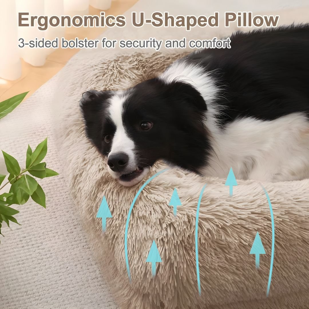 Orthopedic Plush Dog Bed Sofa – Large (120cm)
