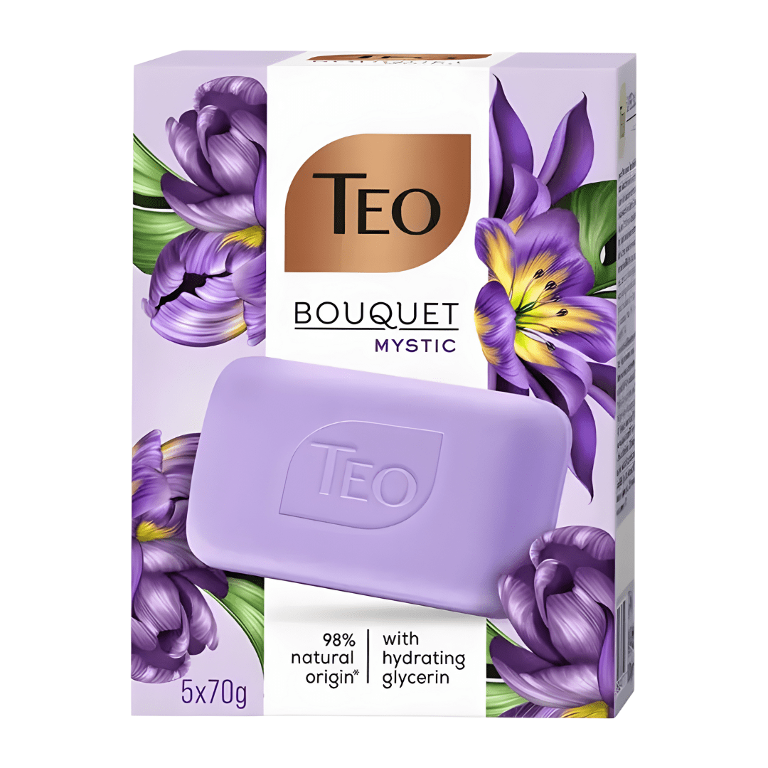 Teo Bouquet Mystic Bar Soap – Oriental Vanilla & Glycerin (5 x 70g)