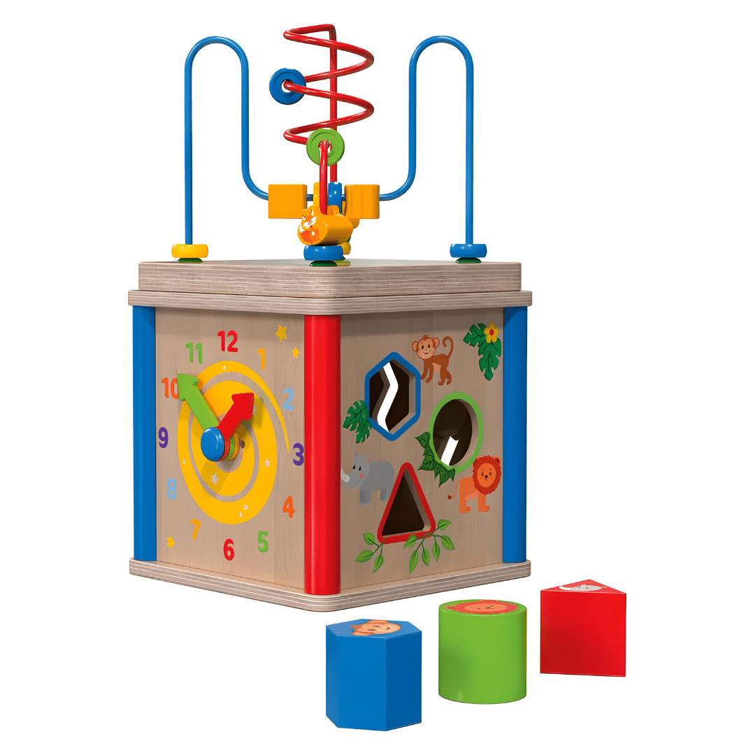 Playtive 5-In-1 Wooden Activity Cube