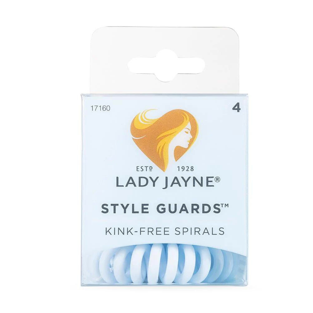 Lady Jayne 17160 Style Guards Sky Blue Kink Free Spirals - 4Pk - Medaid International