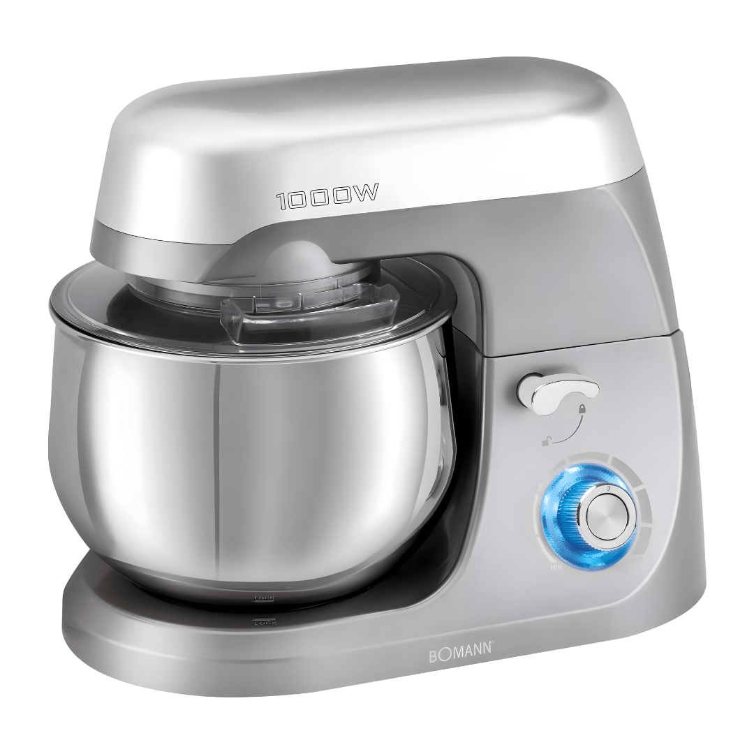 Bomann KM 6009 CB Food Processor – 1000 W Power with 5 L Stainless Steel Bowl