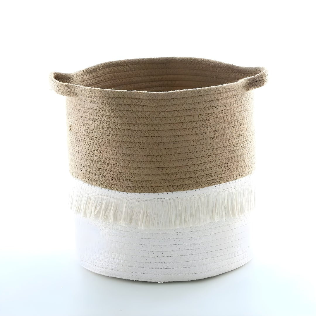 Foldable Cotton Rope Storage Basket for Kids